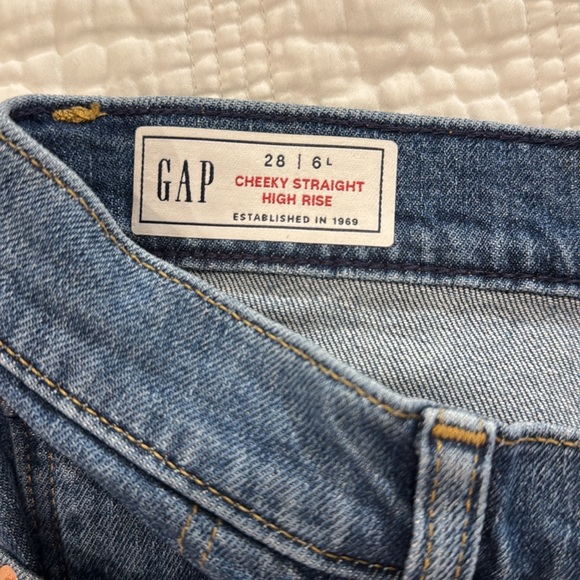 High Rise Straight Leg Jeans Long Inseam - Picture 7 of 12